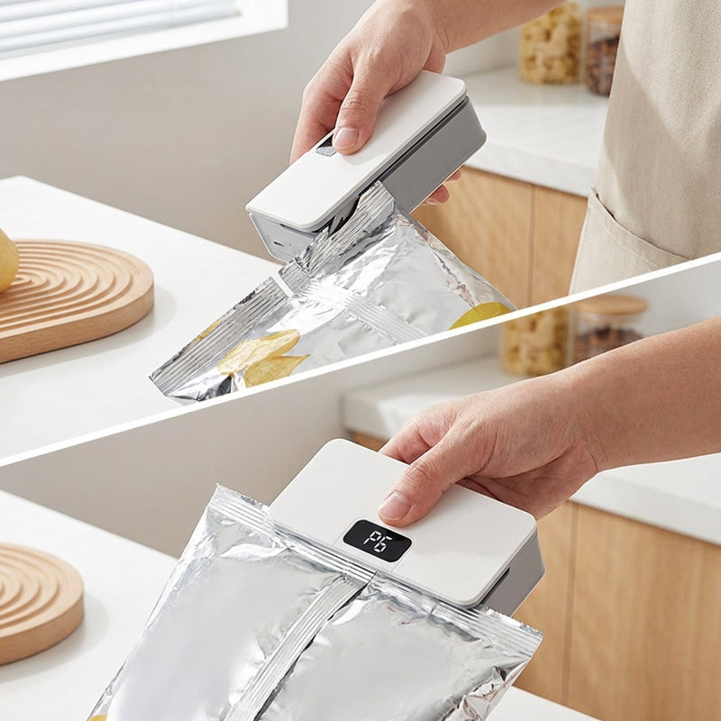 🥳2026 HOT SALE🥳💞50K+ SOLD!⏰⚡ 50% OFF! Rechargeable Bag Sealer – No batteries needed, USB-C charging. Magnetic back for fridge storage. 6 heat settings for any bag. Keeps food fresh longer. 🧊✨