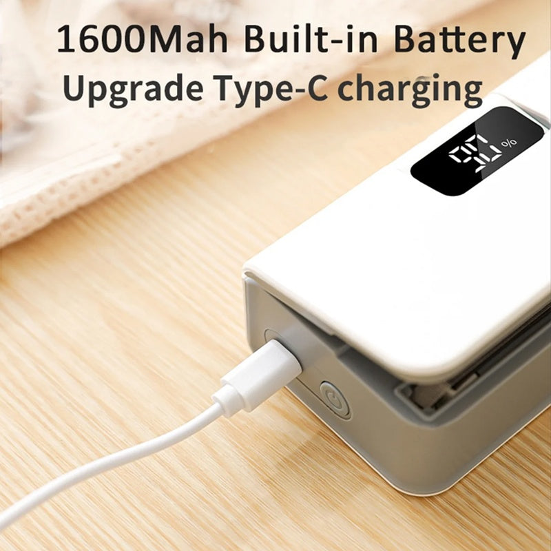 🥳2026 HOT SALE🥳💞50K+ SOLD!⏰⚡ 50% OFF! Rechargeable Bag Sealer – No batteries needed, USB-C charging. Magnetic back for fridge storage. 6 heat settings for any bag. Keeps food fresh longer. 🧊✨