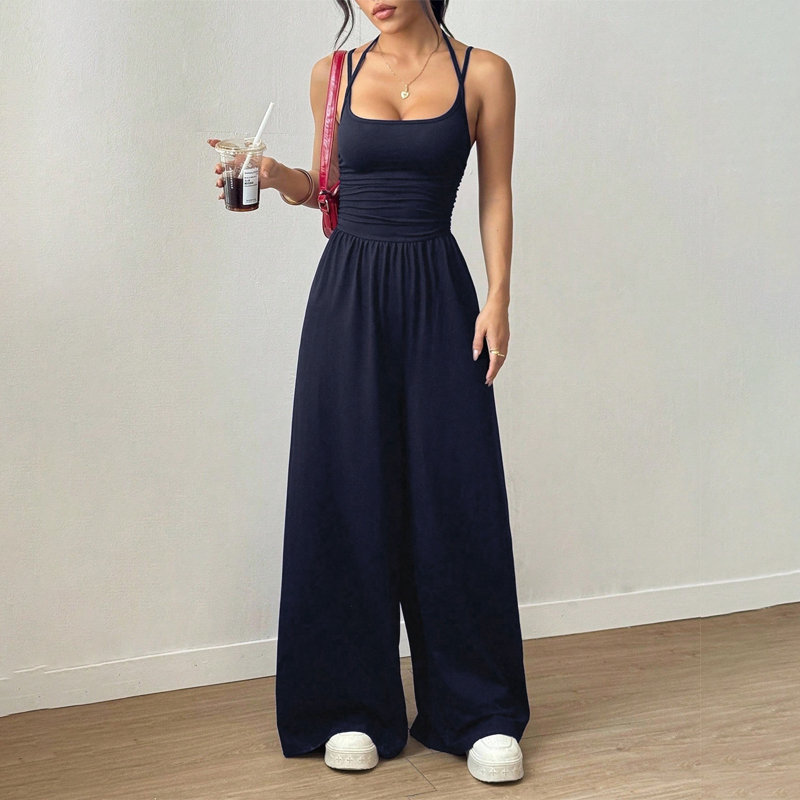 🔥2026 NEW SALES - 50% OFF🔥Women's Casual Spaghetti Strap Jumpsuit