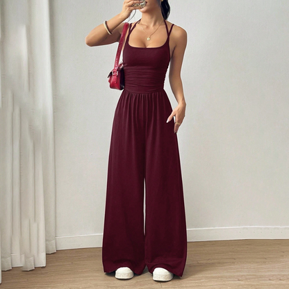 🔥2026 NEW SALES - 50% OFF🔥Women's Casual Spaghetti Strap Jumpsuit