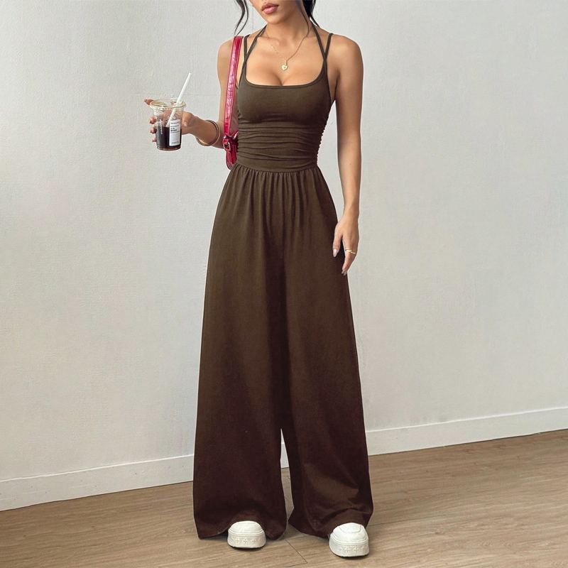 🔥2026 NEW SALES - 50% OFF🔥Women's Casual Spaghetti Strap Jumpsuit