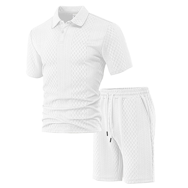 🥳HOT SALE—50% OFF! 🥳💞Men's Diamond Print 2-Piece Set – Ready in seconds! Soft, breathable top with easy shorts. No fuss, just style. Perfect for garden BBQs or coffee dates. ☀️👕