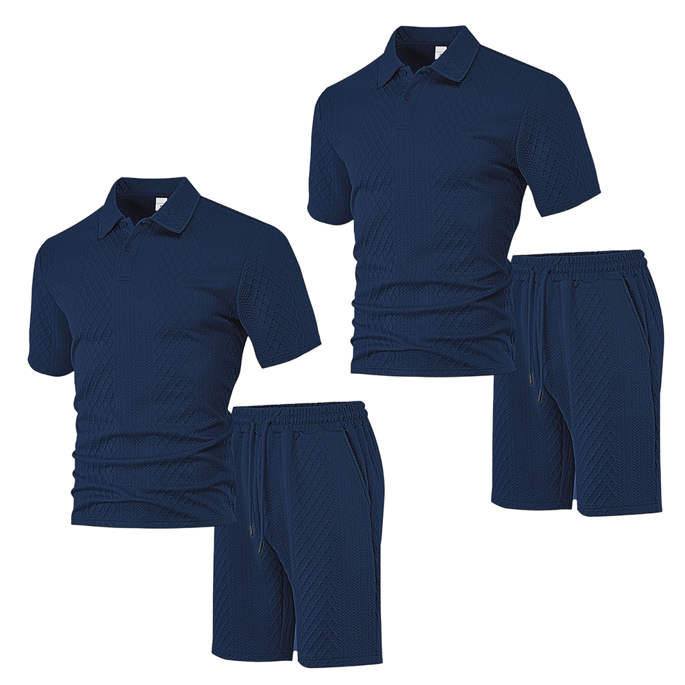 🥳HOT SALE—50% OFF! 🥳💞Men's Diamond Print 2-Piece Set – Ready in seconds! Soft, breathable top with easy shorts. No fuss, just style. Perfect for garden BBQs or coffee dates. ☀️👕