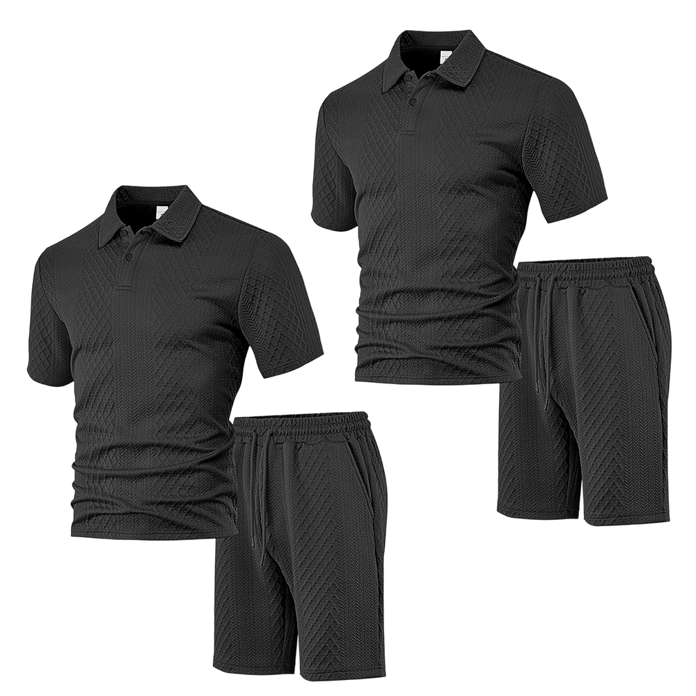 🥳HOT SALE—50% OFF! 🥳💞Men's Diamond Print 2-Piece Set – Ready in seconds! Soft, breathable top with easy shorts. No fuss, just style. Perfect for garden BBQs or coffee dates. ☀️👕