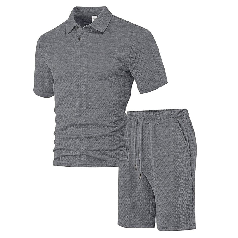 🥳HOT SALE—50% OFF! 🥳💞Men's Diamond Print 2-Piece Set – Ready in seconds! Soft, breathable top with easy shorts. No fuss, just style. Perfect for garden BBQs or coffee dates. ☀️👕