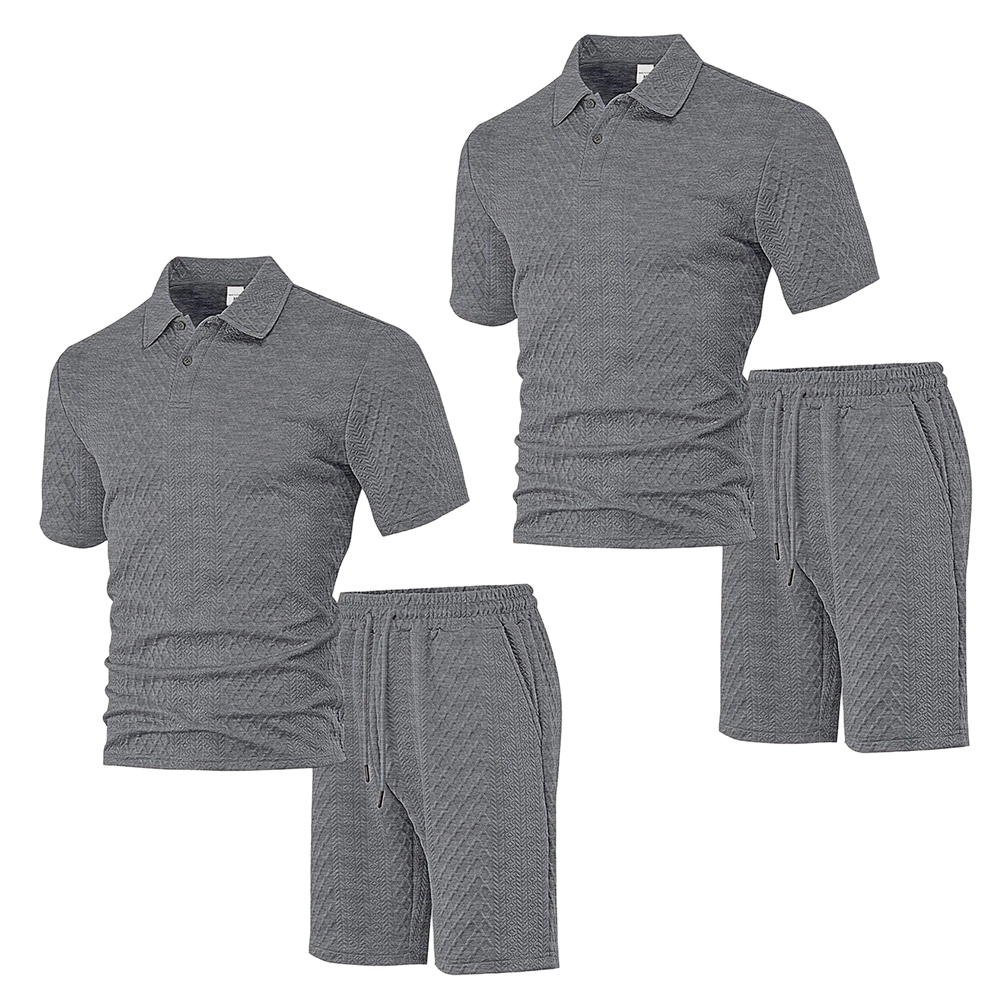 🥳HOT SALE—50% OFF! 🥳💞Men's Diamond Print 2-Piece Set – Ready in seconds! Soft, breathable top with easy shorts. No fuss, just style. Perfect for garden BBQs or coffee dates. ☀️👕