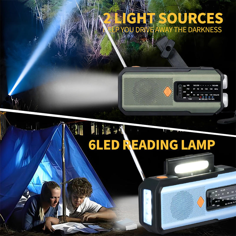 🔥Limited Time Promotion 50% OFF🔥Solar Hand-Crank Emergency Weather Radio