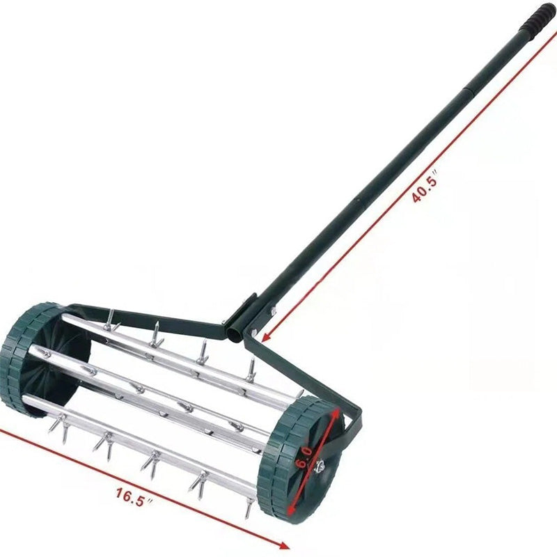 ⏳Limited-time 52% off⏰Rolling Lawn Aerator with Handle🏡🌱