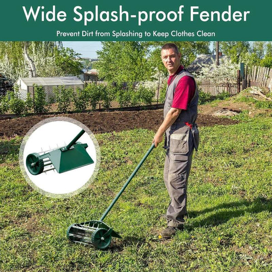 ⏳Limited-time 52% off⏰Rolling Lawn Aerator with Handle🏡🌱