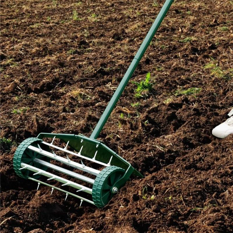 ⏳Limited-time 52% off⏰Rolling Lawn Aerator with Handle🏡🌱