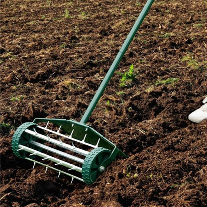 ⏳Limited-time 52% off⏰Rolling Lawn Aerator with Handle🏡🌱