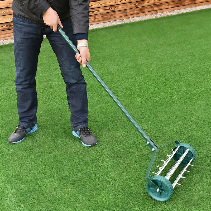 ⏳Limited-time 52% off⏰Rolling Lawn Aerator with Handle🏡🌱