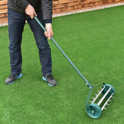 ⏳Limited-time 52% off⏰Rolling Lawn Aerator with Handle🏡🌱