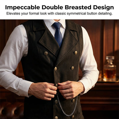 Men's Casual Retro Slim Fit Dress Vests for Suit or Tuxedo