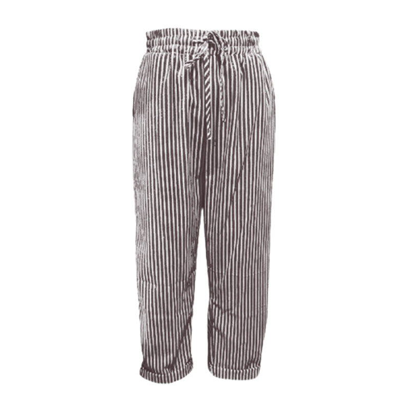 💕Was soll ich morgen anziehen?💕Müheloser Stil & Komfort mit unserer gestreiften Leinen-Baumwollhose für Damen 👖✨