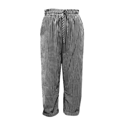 💕Was soll ich morgen anziehen?💕Müheloser Stil & Komfort mit unserer gestreiften Leinen-Baumwollhose für Damen 👖✨