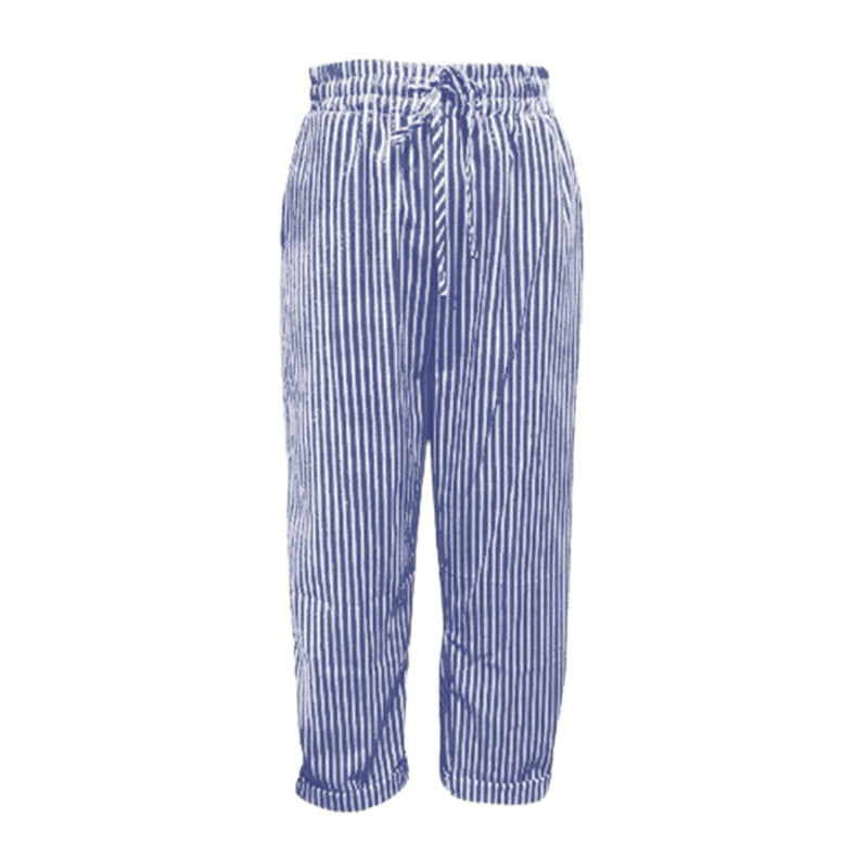 💕Was soll ich morgen anziehen?💕Müheloser Stil & Komfort mit unserer gestreiften Leinen-Baumwollhose für Damen 👖✨