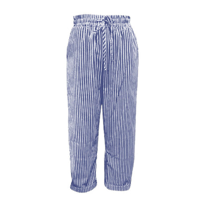 💕Was soll ich morgen anziehen?💕Müheloser Stil & Komfort mit unserer gestreiften Leinen-Baumwollhose für Damen 👖✨