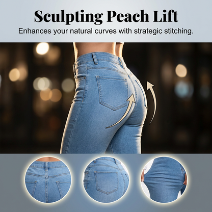 ⏰ Jetzt nur noch 50% Rabatt!🔥High-Waist Stretch-Jeans mit Schlag für Damen