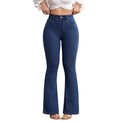 ⏰ Jetzt nur noch 50% Rabatt!🔥High-Waist Stretch-Jeans mit Schlag für Damen