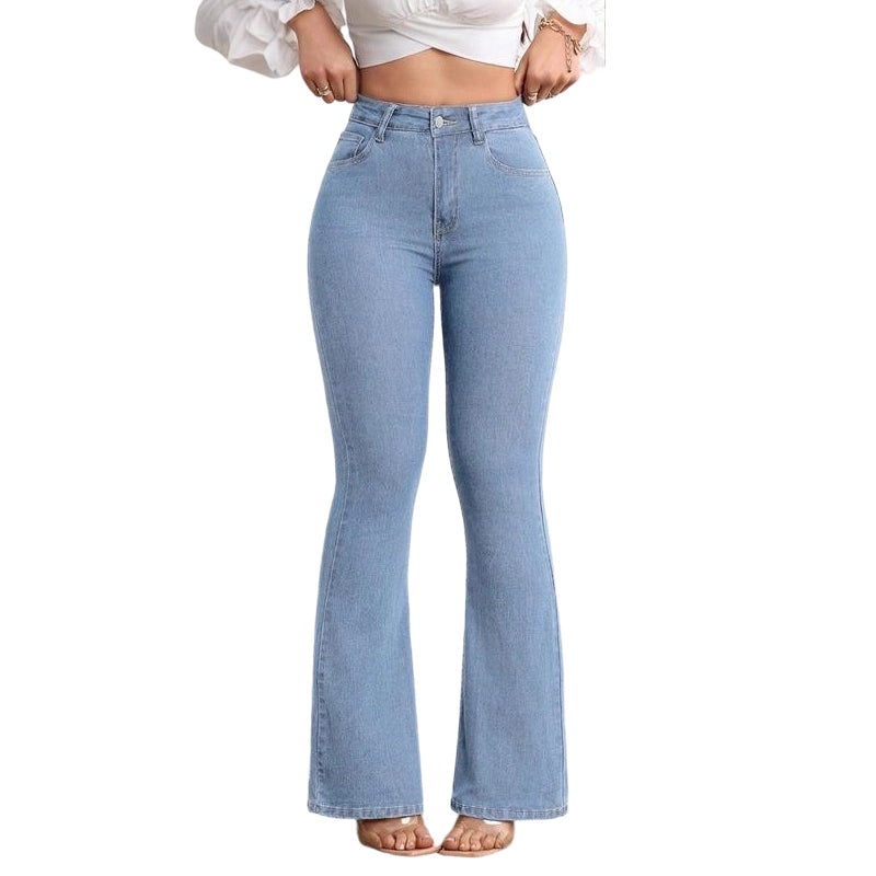 ⏰ Jetzt nur noch 50% Rabatt!🔥High-Waist Stretch-Jeans mit Schlag für Damen