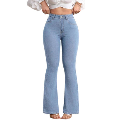 ⏰ Jetzt nur noch 50% Rabatt!🔥High-Waist Stretch-Jeans mit Schlag für Damen