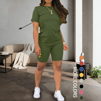 Damen Sport Top & Shorts 2-teiliges Set ✨ Müheloser Stil und ganztägiger Komfort ✨