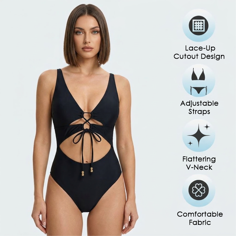Monokini mit Schnürung und Cutouts 👙✨Zeig deinen Charme