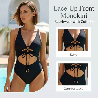 Monokini mit Schnürung und Cutouts 👙✨Zeig deinen Charme