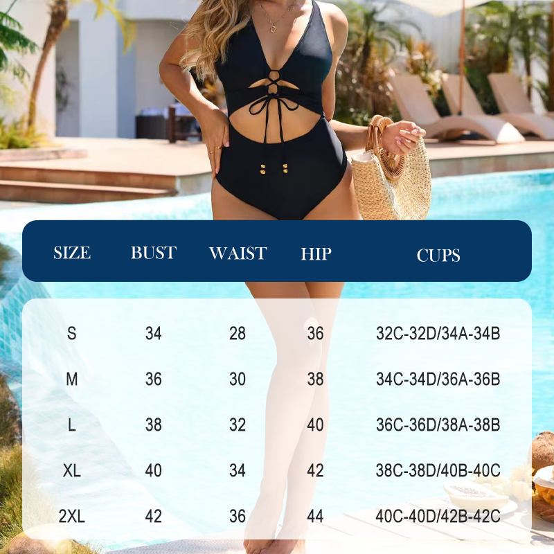 Monokini mit Schnürung und Cutouts 👙✨Zeig deinen Charme