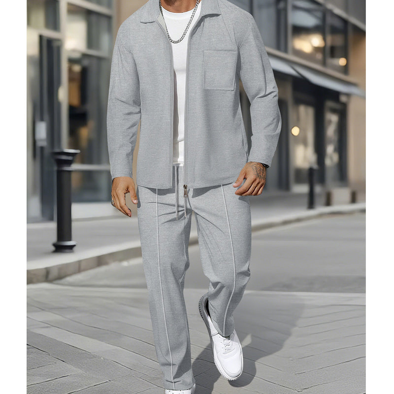 🔥Hot Sale Offers-Casual Long Sleeve Jacket & Pants Set ✈️Free Shipping