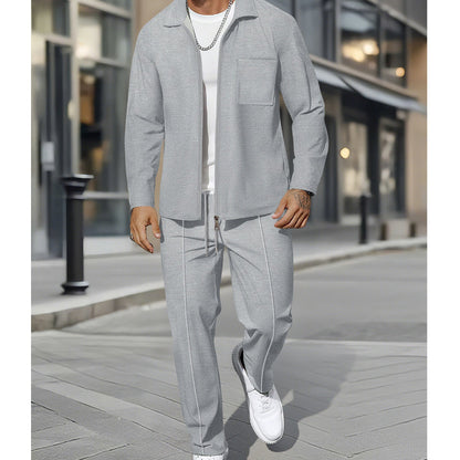 🔥Hot Sale Offers-Casual Long Sleeve Jacket & Pants Set ✈️Free Shipping