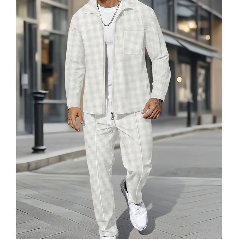 🔥Hot Sale Offers-Casual Long Sleeve Jacket & Pants Set ✈️Free Shipping