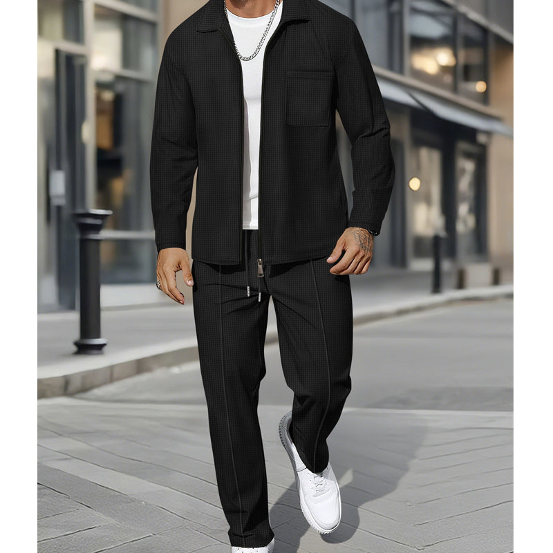 🔥Hot Sale Offers-Casual Long Sleeve Jacket & Pants Set ✈️Free Shipping