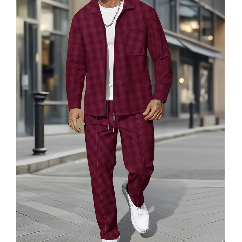 🔥Hot Sale Offers-Casual Long Sleeve Jacket & Pants Set ✈️Free Shipping