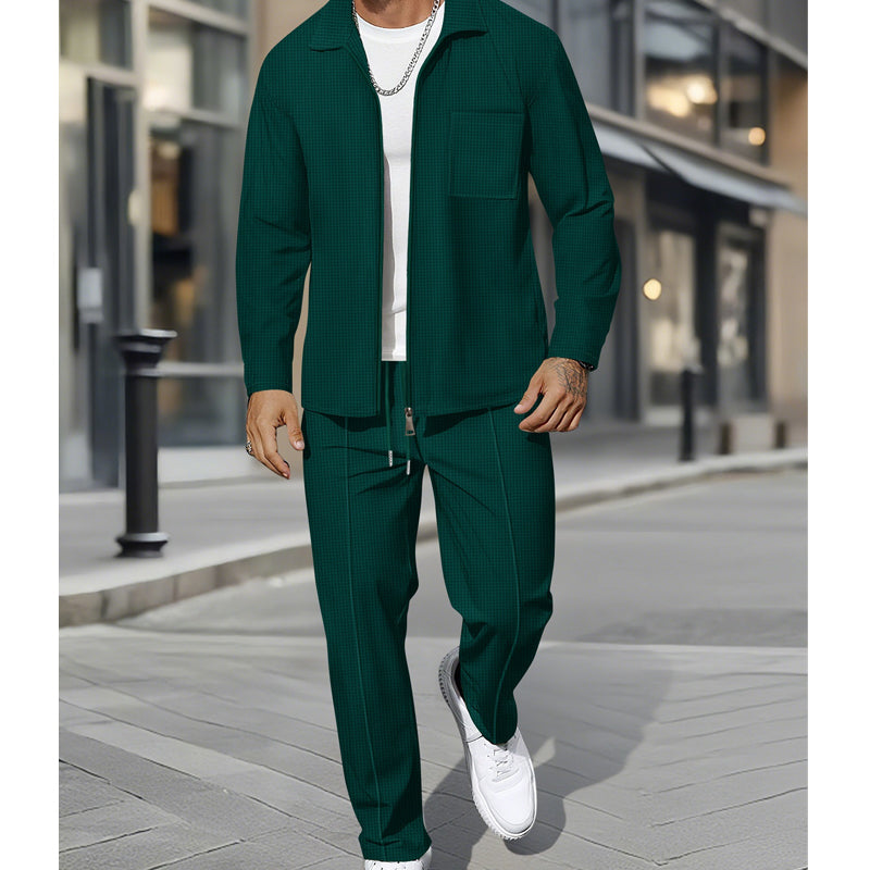 🔥Hot Sale Offers-Casual Long Sleeve Jacket & Pants Set ✈️Free Shipping