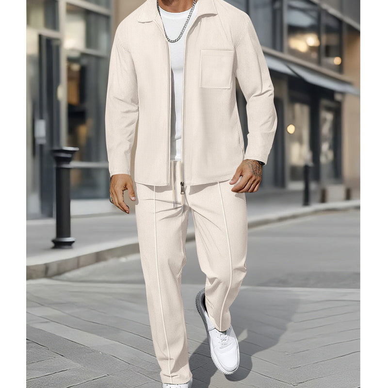 🔥Hot Sale Offers-Casual Long Sleeve Jacket & Pants Set ✈️Free Shipping