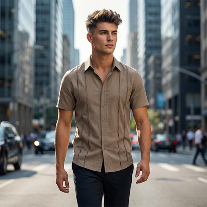 💐50% OFF ! Men's Button-Down Shirt – Breathable & Quick-Dry 🏃💨【Flash Sale】