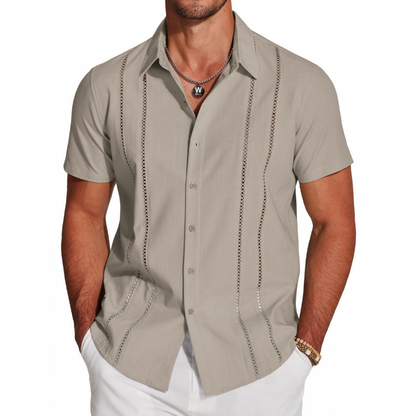 💐50% OFF ! Men's Button-Down Shirt – Breathable & Quick-Dry 🏃💨【Flash Sale】