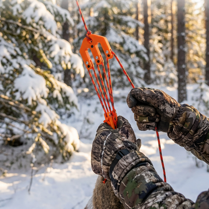 Ultralight Hoist Block & Tackle System🎯The Ultimate Lifting Tool For Solo Adventurers! 🏞️
