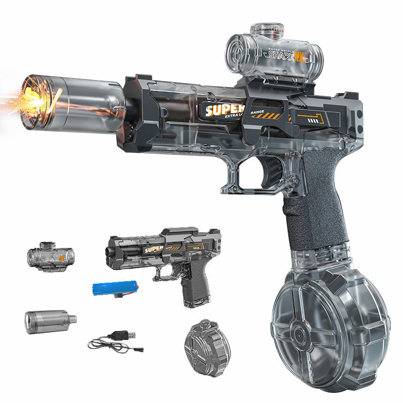 Electric Water Gun: Ice Mouse with Flashlight⚡💦🔥