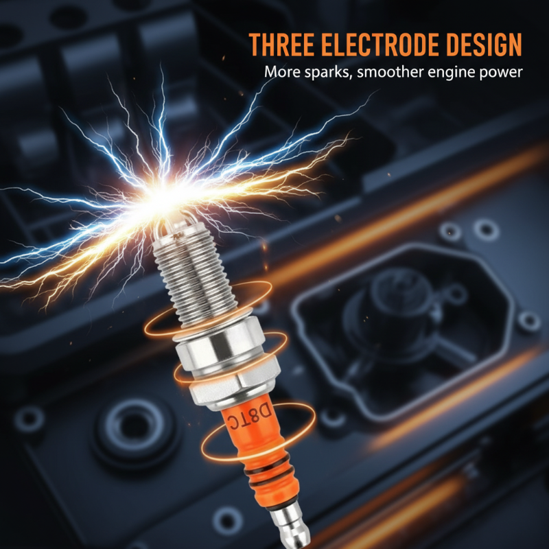 D8TC High Performance Three-Electrode Spark Plug 🚗💨 Give Your Ride A Complete Upgrade!