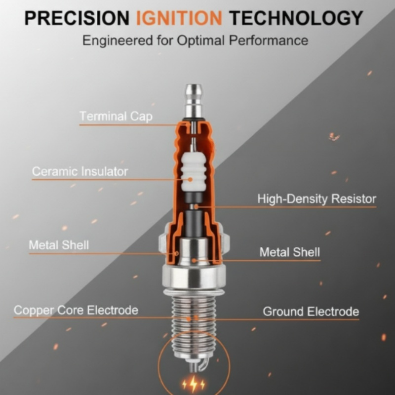 D8TC High Performance Three-Electrode Spark Plug 🚗💨 Give Your Ride A Complete Upgrade!