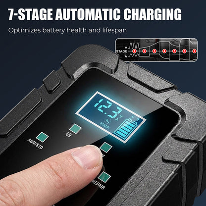🔥Limited Time Promotion 50% OFF⚡1.5A 6V 12V Automatic Battery Charger – Safe, Fast & Efficient Charging! 🚗🔋