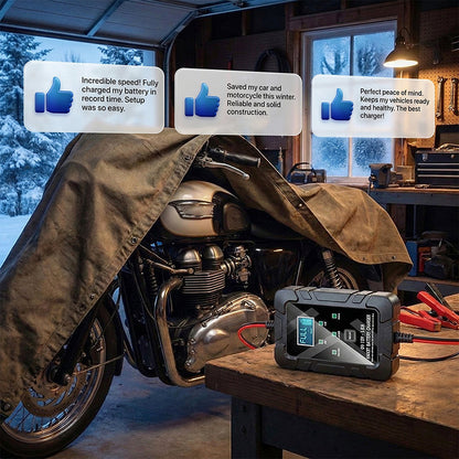 🔥Limited Time Promotion 50% OFF⚡1.5A 6V 12V Automatic Battery Charger – Safe, Fast & Efficient Charging! 🚗🔋