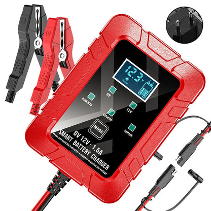 🔥Limited Time Promotion 50% OFF⚡1.5A 6V 12V Automatic Battery Charger – Safe, Fast & Efficient Charging! 🚗🔋