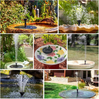 🥳2026 HOT SALE🥳💞50K+ SOLD!🏡🌊 50% OFF! Solar Powered Fountain Pump – Exclusive fixing system keeps it steady. Gauze filter prevents clogging, easy to clean. Low water auto-stop. Attracts birds & butterflies to your garden. 🎁✅