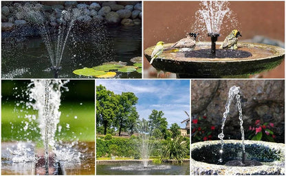 🥳2026 HOT SALE🥳💞50K+ SOLD!🏡🌊 50% OFF! Solar Powered Fountain Pump – Exclusive fixing system keeps it steady. Gauze filter prevents clogging, easy to clean. Low water auto-stop. Attracts birds & butterflies to your garden. 🎁✅