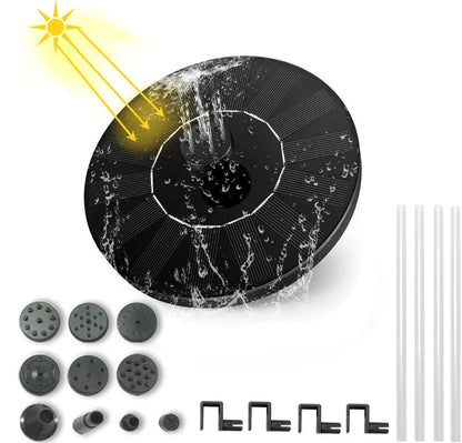 🥳2026 HOT SALE🥳💞50K+ SOLD!🏡🌊 50% OFF! Solar Powered Fountain Pump – Exclusive fixing system keeps it steady. Gauze filter prevents clogging, easy to clean. Low water auto-stop. Attracts birds & butterflies to your garden. 🎁✅