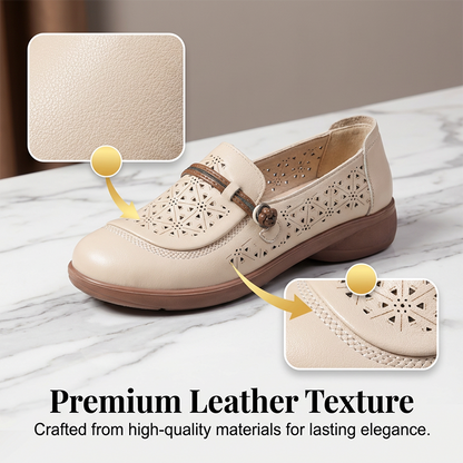 👡Women's Breathable Cutout Leather Loafers🌞 Enjoy Comfort And Style 🌞